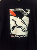 NFL Team Apparel Denver Broncos Long Sleeve Navy Thermal Top Size M, XL - Teammvpsports