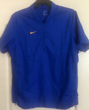 Nike Quarter Zip Hot Jacket Short Sleeve Blue - Teammvpsports