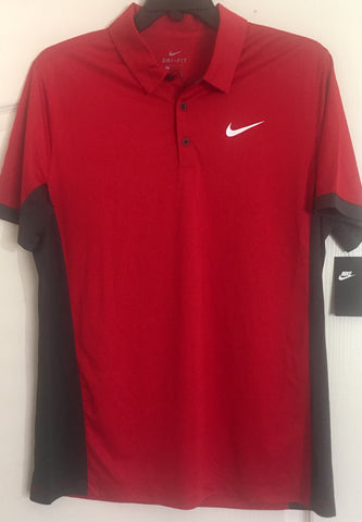 Nike Dri Fit Golf Polo Shirt Red - Teammvpsports