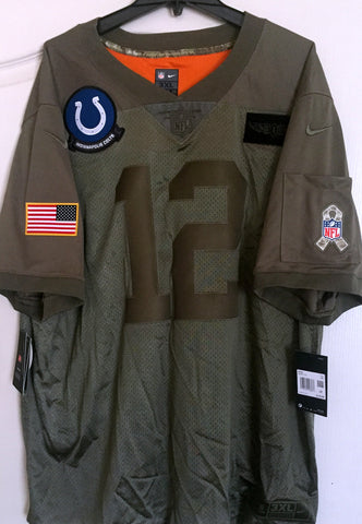 Nike Andrew Luck Indianapolis Colts Olive 2019 Salute to Service Limited Jersey MSRP $170.00