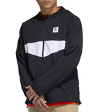 Adidas Dekum Packable Windbreaker Jacket Hoodie  Black - White Size XL, L - Teammvpsports