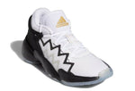 Adidas D.O.N Issue 2 J White Black Men's Basketball Shoes
