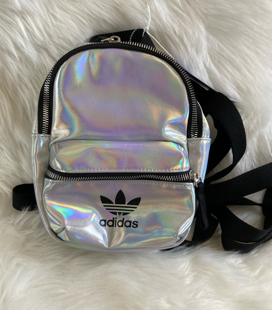 adidas Metallic Mini PU Backpack Silver Metallic/Iridescent – Team MVP Sports adidas Metallic Mini PU Backpack Silver Metallic/Iridescent – Team MVP Sports