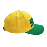 Icon Sports Brasil Two Tone Green Yellow Adjustable Cap - Teammvpsports