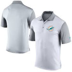 Nike Miami Dolphins White Preseason Polo Golf Shirt Size S - Teammvpsports