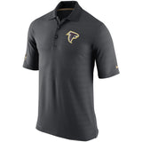 Nike Men's Atlanta Falcons Grey Champ Drive Performance Polo Golf Shirt Size XL - Teammvpsports
