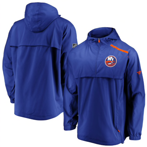 Fanatics New York Islanders Authentic Pro Rinkside Anorak 1/4 Zip Jacket men