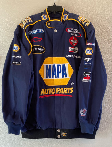 Nascar Chase Authentics Drivers Line Cotton Twill Vintage NAPA Autoparts Jacket Size  XL