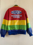 NASCAR Chase Authentics Leather Jeff Gordon Rainbow Warrior DuPont Jacket Size L