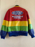 NASCAR Chase Authentics Leather Jeff Gordon Rainbow Warrior DuPont Jacket Size L