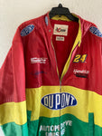 NASCAR Chase Authentics Leather Jeff Gordon Rainbow Warrior Jacket Size 2XL