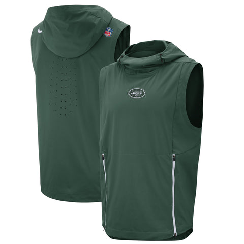 Nike NFL New York Jets Shield Fly Rush Hooded Vest Jacket Men's Size 2XL - Teammvpsports