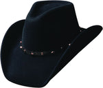 Bullhide Thunderbird Wool Felt Cowboy Hat - Black - Teammvpsports