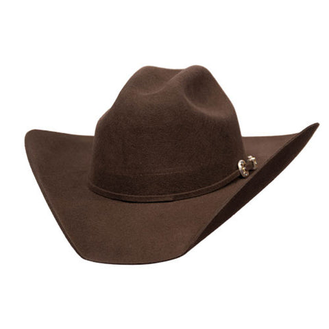 Bullhide  Cowboy Hat THE KINGMAN 4X  Wool Felt Hat   Chocolate
