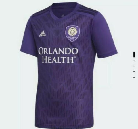 Orlando City 2019 Purple Home adidas Blank MLS Soccer Jersey Size L