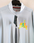 Nike Jumpman Tricot Jacket Light Gray Double Zip
