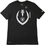 Nike Men's Las Vegas Raiders On Field Apparel T-Shirts Dri Fit Black