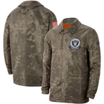 Nike Men's Jacket Las Vegas Raiders NFL Salute to Service Jacket Olive Size M, 2XL - Teammvpsports