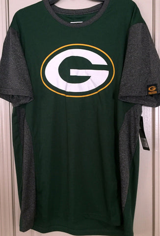 Team Apparel Green Bay Packers Green Heather Gray Short Sleeve Shirt Sze M L XL - Teammvpsports