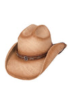 Bullhide TRAIL BOSS Panama Straw Cowboy Hat Cattleman Crown Sizes S, M, L, XL - Teammvpsports