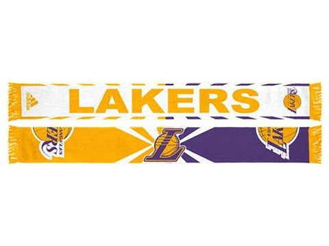 Adidas Los Angeles Lakers Jacquard Purple Scarf - Teammvpsports
