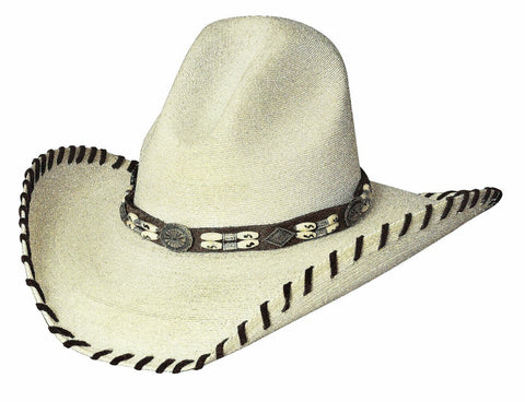 Bullhide Palm Leaf Hat Women's Western THE LAST CHIEF 20X Shooter / Gus Crown - Teammvpsports