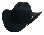 Bullhide 6X Montecarlo Collection Wool Felt Cowboy Hat - AVIONADO - BLACK - Teammvpsports