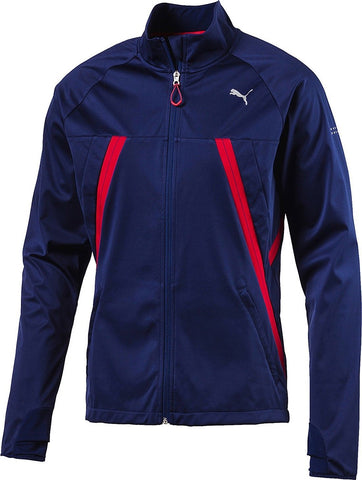Puma Men's Vent Thermo R Runner Jacket Storm Cell Blue Depths Size XL, 2XL - Teammvpsports
