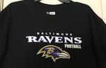 Baltimore Ravens Football Team Apparel  Black T-Shirt Size L - Teammvpsports