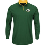 NFL Men's Quarter-Zip Shirt - Green Bay Packers - Size 2XL - Teammvpsports