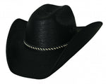 Bullhide Palm Leaf Straw 30X Black Cowboy Hat  COUNTRY STRONG - Teammvpsports