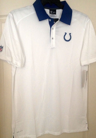 NFL Indianapolis Colts Nike Elite Coaches Polo Golf Shirt MSRP $80 Size S - M - Teammvpsports
