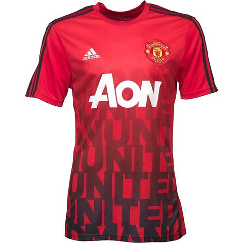 Adidas Manchester United Adizero Preshirt Red Black Size XL - Teammvpsports