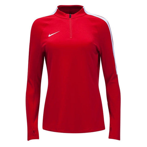 Nike Women's Squad16 Drill Top Red White  - Size L XL. MSRP $70.00 - Teammvpsports