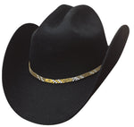 Bullhide 8X Fur Blend  Cowboy Hat - EL TAHUR - Black - Teammvpsports