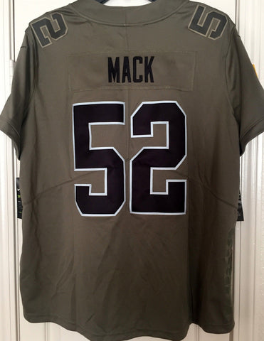 Nike Women's Oakland Raiders Khalil Mack #52 Salute To Service Jersey Size 2XL - Teammvpsports