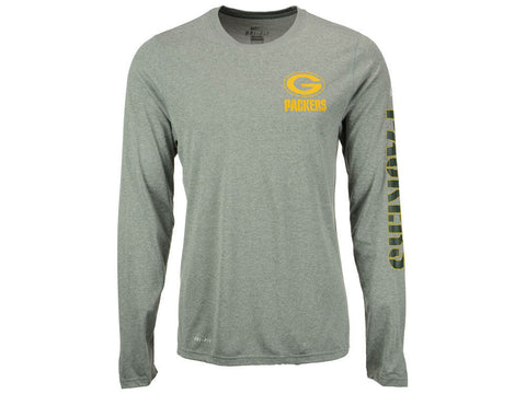 Green Bay Packers Nike NFL Men's Trainspeed Long Sleeve Legend T-Shirt 2XL - Teammvpsports