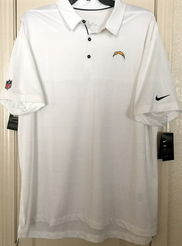 Nike Los Angeles Chargers Sideline Elite Coaches Performance Polo Shirt 2XL, XL - Teammvpsports