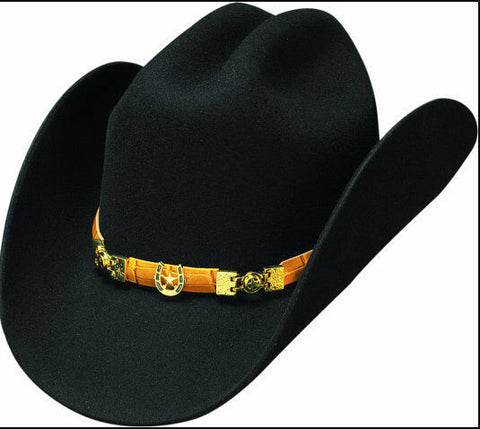Bullhide 6X Montecarlo Collection Wool Felt Cowboy Hat - EL INQUIETO - BLACK - Teammvpsports