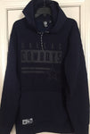 Dallas Cowboys Authentic Apparel Navy Blue Fleece Quilted Pullover Hoody  L XL - Teammvpsports