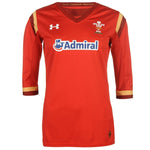 Under Armour Womens Wales Rugby Team Home Supporters Red Jersey Size M, L - Teammvpsports
