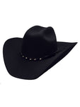 Bullhide Black 8X Fur Felt Cowboy Hat - TRUE WEST - Maverick Crown - Teammvpsports