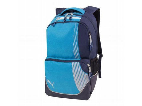 Puma Rapide Blue - Gray Backpack with Padded Laptop Sleeve - Teammvpsports