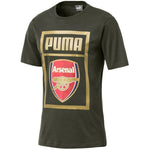 Puma Arsenal Fan Cotton Tee Forest Night Size S, M, L, XL, 2XL - Teammvpsports