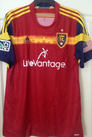 Adidas Real Salt Lake Player Issue Adizero Red Authentic Jersey Size L - Teammvpsports