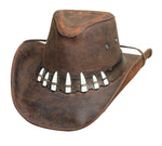 Bullhide Crocodile Dundee Leather Western Cowboy Hat SPIFFY - Teammvpsports