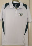 Green Bay Packers Team Apparel TX3 Cool White Golf Polo Shirt Sizes S - Teammvpsports
