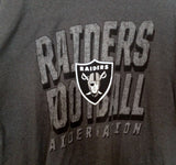NFL Team Apparel Raider Nation Raider Football Gray Tee Shirt Size 2XL - Teammvpsports