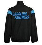 Carolina Panthers G-III Tailback Half Zip Pullover Jacket Black Blue Size M - Teammvpsports
