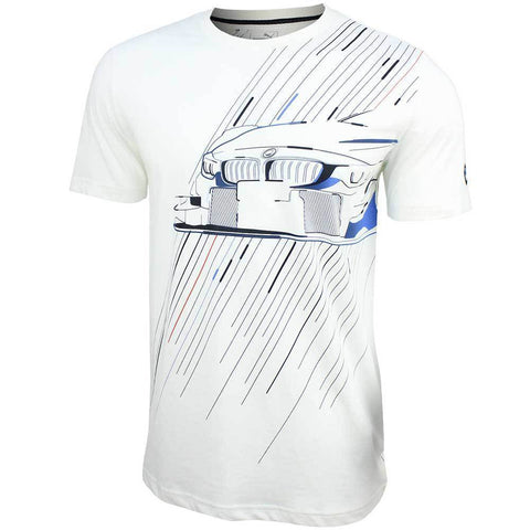 PUMA BMW Motorsport Graphic Puma White Men's T Shirt Size M. L,XL, 2XL - Teammvpsports